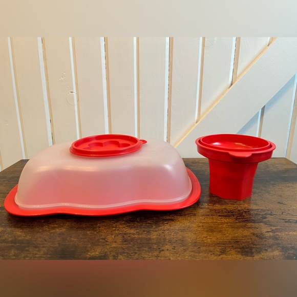Vintage Tupperware Jello Mold Set Red - Picture 5 of 11